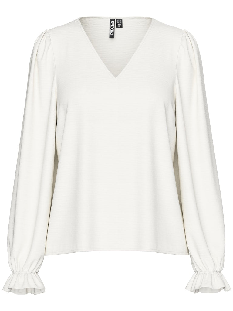 PCTIFFANY LS V-NECK TOP WVN NOOS BC Pusero