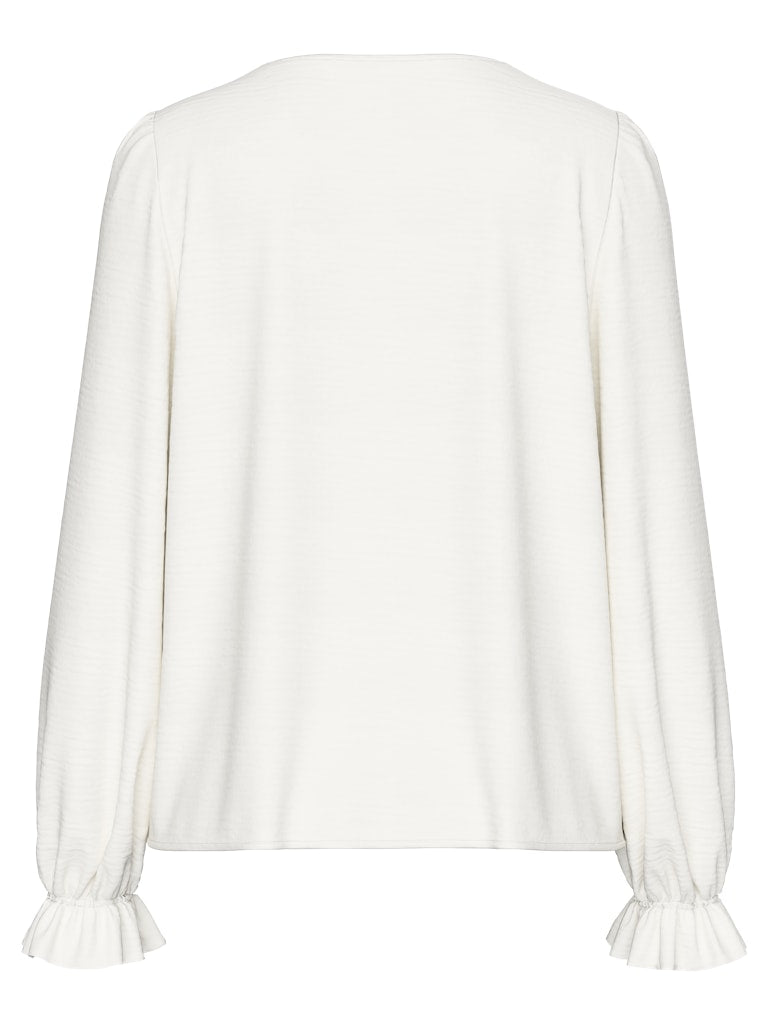 PCTIFFANY LS V-NECK TOP WVN NOOS BC Pusero