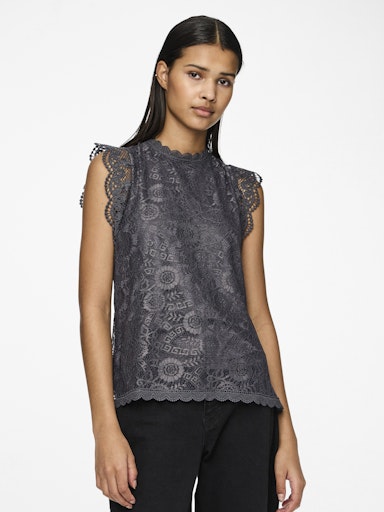 PCOLLINE SS LACE TOP NOOS BC Toppi