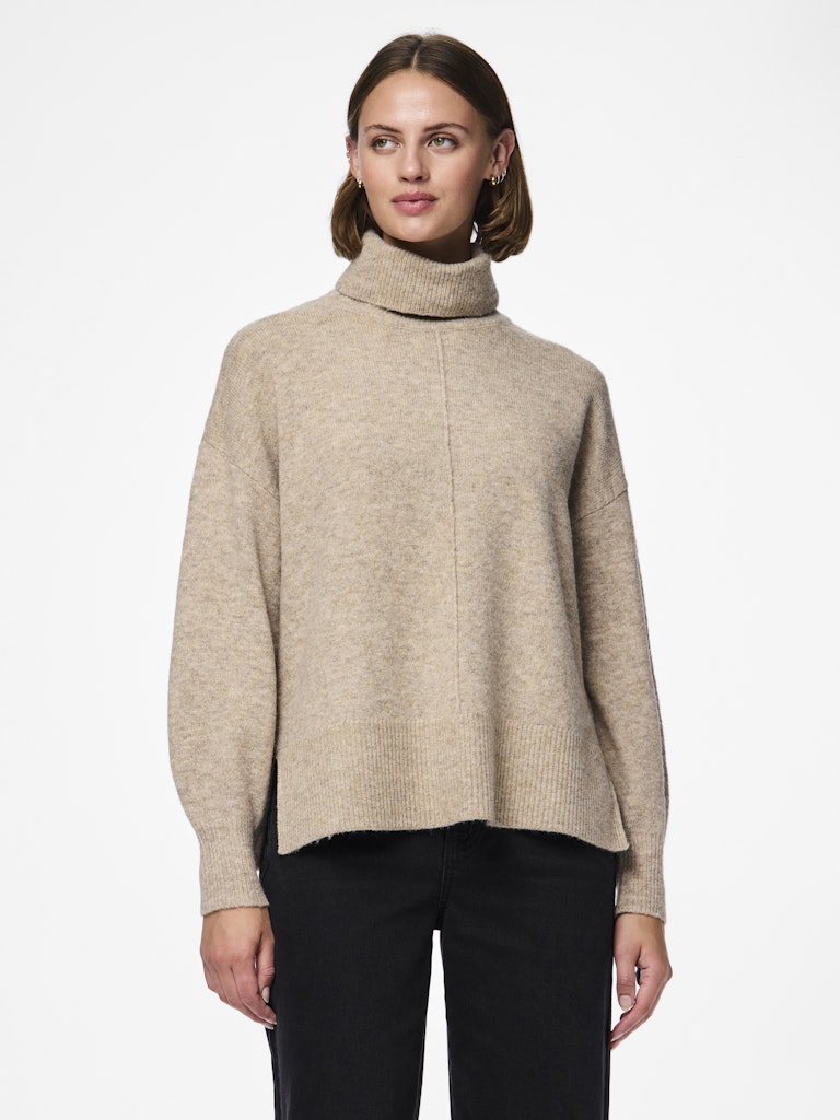 PCMALOU LS ROLLNECK KNIT NOOS BC Neulepusero