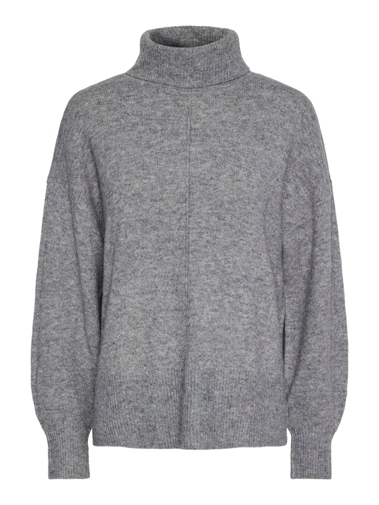 PCMALOU LS ROLLNECK KNIT NOOS BC Neulepusero