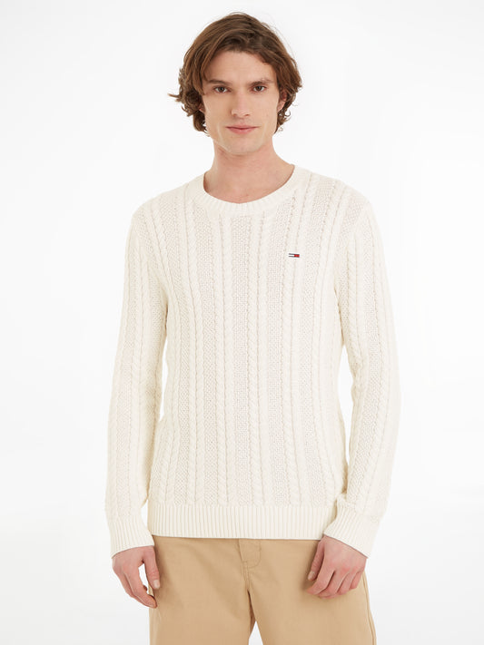 TJM REG CABLE SWEATER Neulepusero