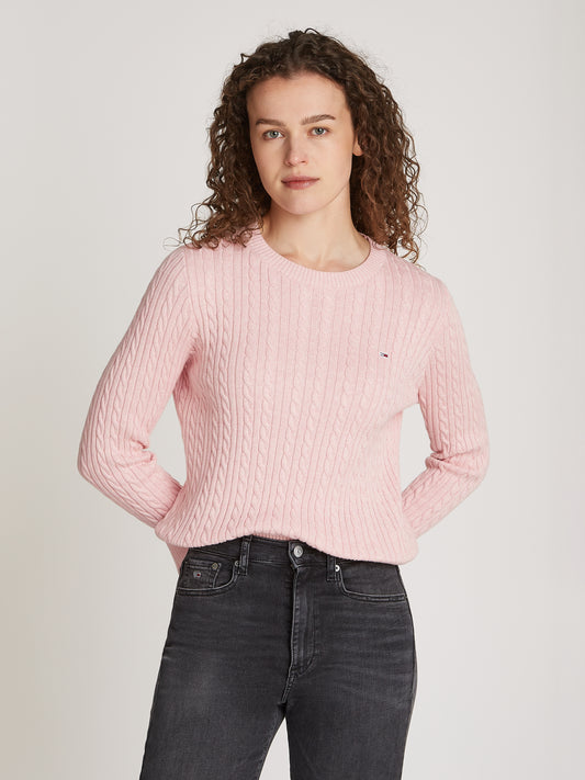 TJW CABLE ESSENTIAL SWEATER Neule