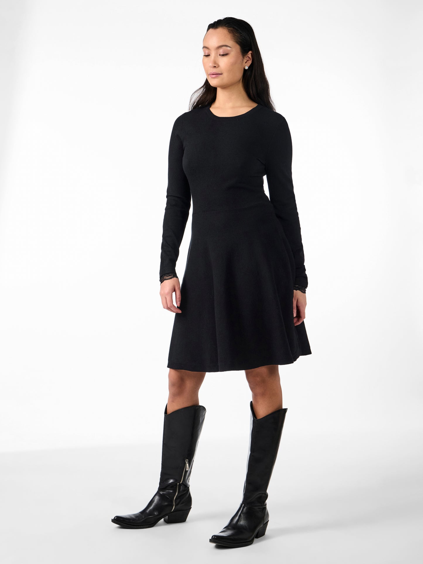 YASBECCO LS KNIT DRESS S. NOOS Neulemekko