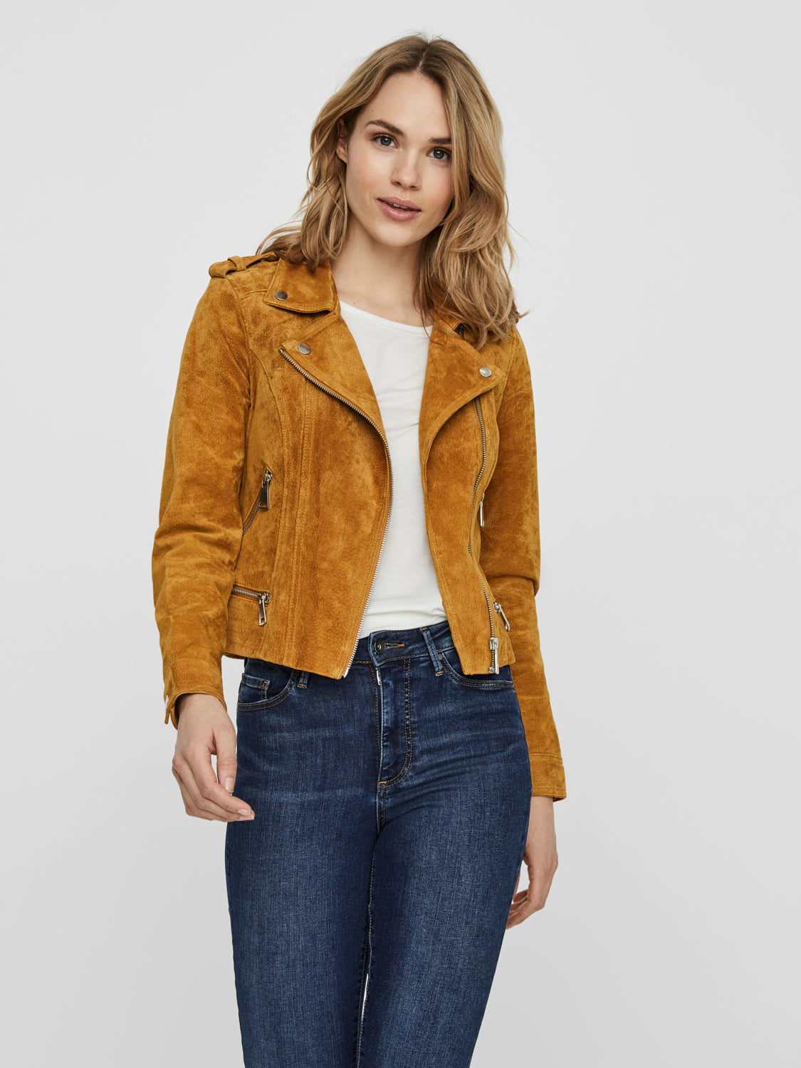 Vmroyce short clearance suede jacket noos